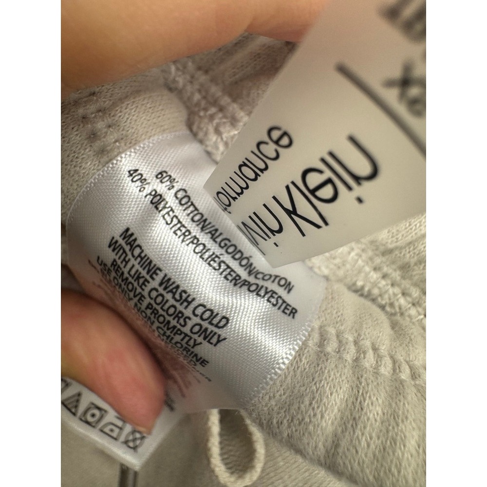 Calvin Klein Performance Joggers Women XS Beige Fleece Elastic Cinch Cuff - Picture 8 of 10